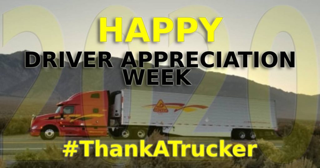 Every year the nation recognizes our men and women on the road delivering our goods safely, securely, and on-time. This year, more than ever, we would like to encourage everyone to #ThankATrucker for not only continuing to deliver our needed goods but also remember how crucial of a role professional truck drivers have played during the COVID-19 pandemic. They have kept our highways safe and as essential workers continued to provide our much-needed supplies. Thank you!

#thankyou #DeckerTruckLine #deckerproud #Drive#deckerproud #DAW2020 #NTDAW2020 #driverappreciation #DriverAppreciationWeek
