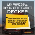 Having a company who respects and appreciates you is sadly, hard to find. Don't settle, go for the best. #DeckerTruckLine #trucking #truckingCompanyReview