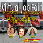 Can you make it? Dry Van Virtual Career Fair 